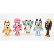 Bluey Poseable Figurines - Bingo Coco Honey Bluey Snickers - Good Condition