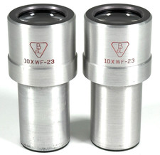 Bausch & Lomb 10x WF-23 Wide Field Microscope Eyepieces for Balplan