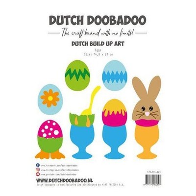 Dutch Doobadoo A5 Aufbauschablone - Eier 470.784.223