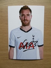 Christian Eriksen "Tottenham" autograph signed 10x15 cm picture