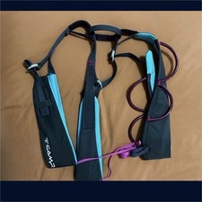 CAMP Climbing Harness Adjustable Blue and Black Straps for Outdoor Rock Climbing