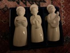 Vintage White Royal Copenhagen Angel's Choir Set Of 3 Denmark 4”  — photo 1