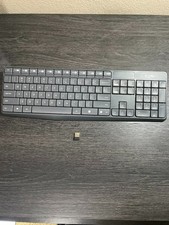 Logitech Wireless Keyboard  Mouse Model Y-R0036 Smoke Gray Tested W/ Connector