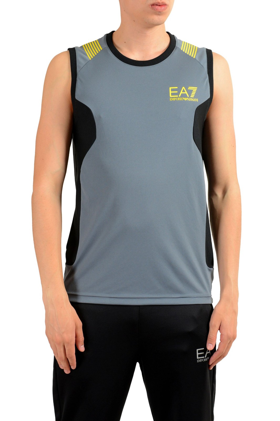 Мужская серая майка без рукавов Emporio Armani EA7 Air Duct Размер M XL 2XL 8290₽