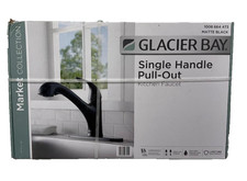 Glacier Bay Market Single-Handle Pull-Out Sprayer Kitchen Faucet in Matte Black