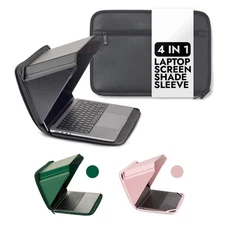 13” MacBook Laptop Sun Shade Sleeve with Built-in Hood | 4-in-1: Screen Sh