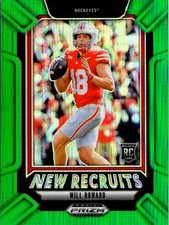 Will Howard 2025 Prizm Draft Picks Green New Recruits #8 - OSU