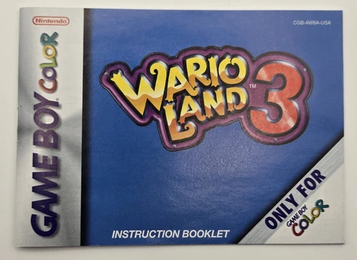 Wario Land 3 (Nintendo Game Boy Color, 2000) Authentic - Complete CiB - Tested - Picture 11 of 13