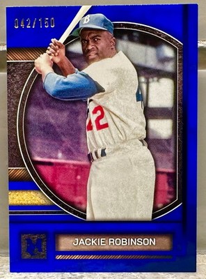 JERSEY NUMBER MATCH! 2025 Topps Museum Jackie Robinson Sapphire 42/150! DODGERS!