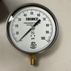 Trerice 600CB4502LA100 Commercial Contractor Pressure Gauge 0-100 psi 1/4" MNPT — photo 2