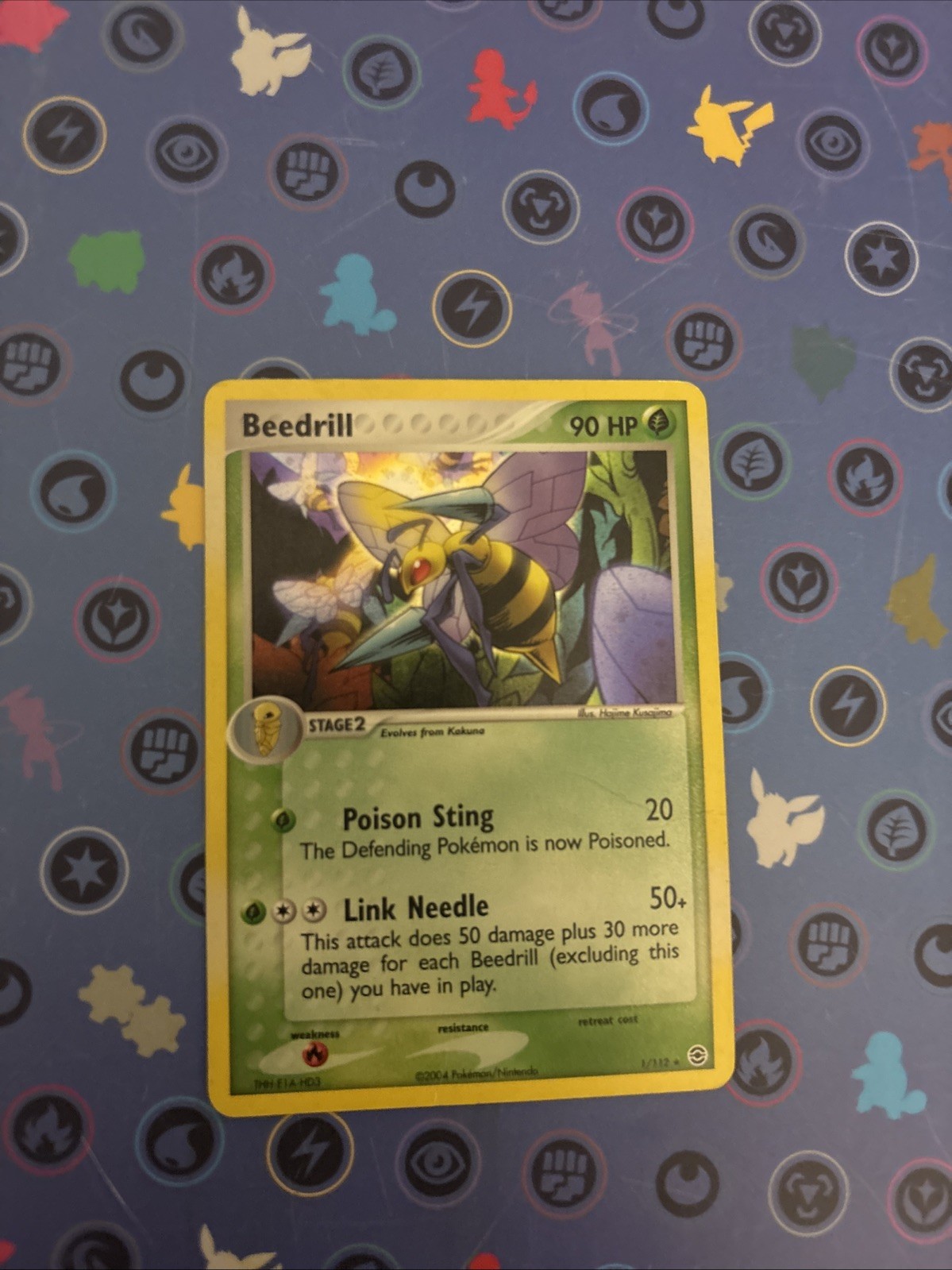 Pokémon TCG Beedrill EX FireRed LeafGreen Holo Card 1/112 Rare