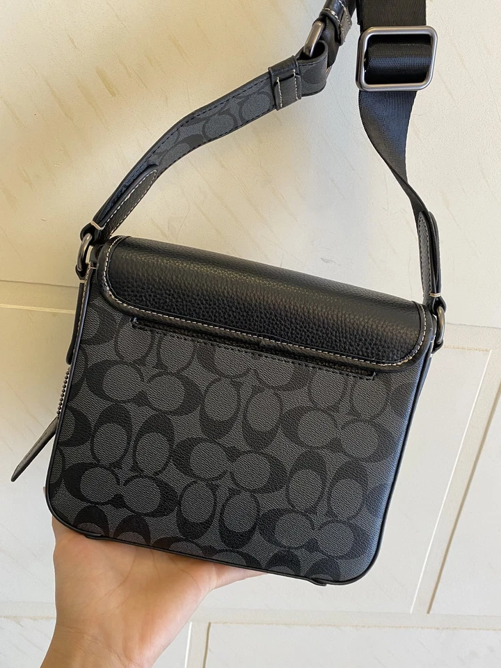 Bandolera con solapa CC032 Sullivan negra/marrón 20*7*20 cm nueva con etiquetas Foto 3 de 4