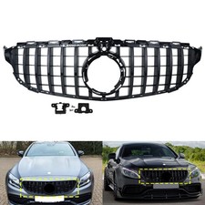 SCHWARZ Frontgrill Kühlergrill gitter für Mercedes-Benz C-KLASSE Cabriolet A205