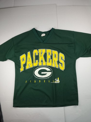 Vintage Green Bay Packers Spell Out Riddell shirt Mens Large 1996 NFL NFLP Rare - Picture 1 of 8