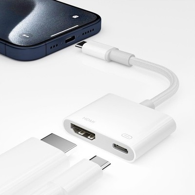 USB C auf HDMI Adapter 4K, Typ-C 100W Fast Charge, C Digital...