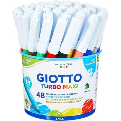 Giotto Jar 48 Marker Turbo Maxi Tratto 0.5mm Multicolour