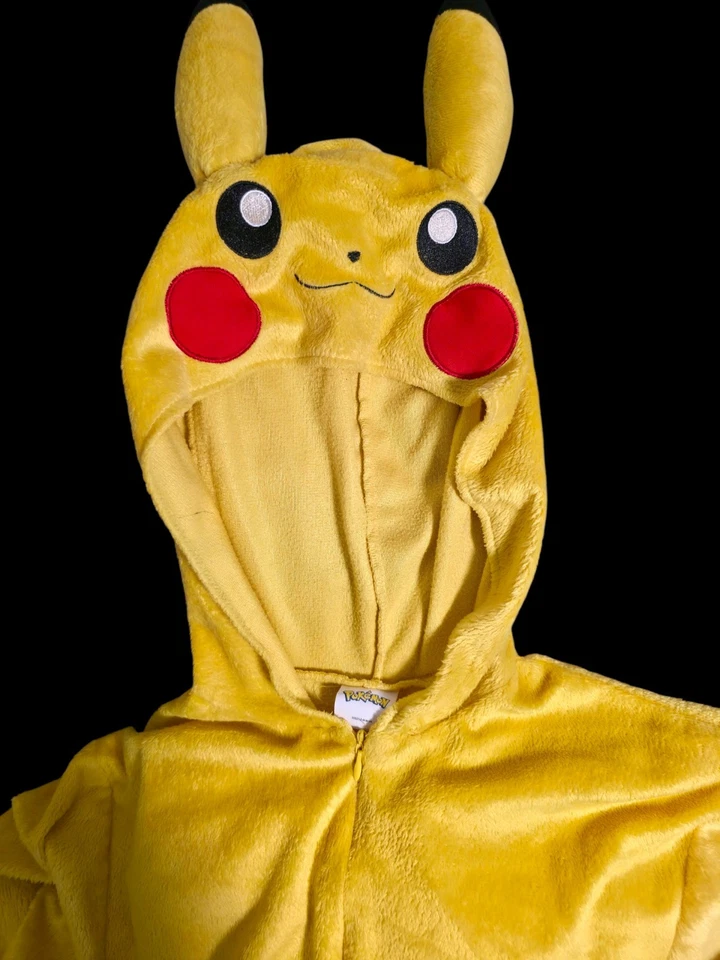 Pokemon Pikachu Niños Disfraz-Pijama Cremallera Cuerpo Completo Sudadera con Capucha Talla 10/12 Foto 3 de 4