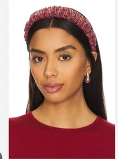 Lele Sadoughi Sequin Kelly Headband Buffalo Check NWT $85