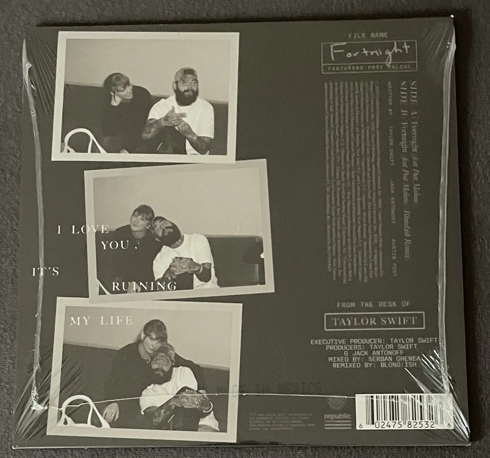 RSD 2025: TAYLOR SWIFT feat. Post Malone - Fortnight Remix (ltd. white 7" Vinyl) - Bild 2 von 2