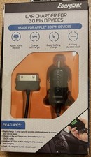 Energizer Car Charger for Original 30-Pin iPod/iPhone  New  Sealed