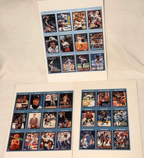 3x 1991 Tuff Stuff Uncut Card Sheets 33 Cards Montana Tyson Gretzky Madonna 3x 1991 Tuff Stuff Uncut Card Sheets 33 Cards Montana Tyson Gretzky Madonna