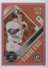 2018 Panini Donruss Optic Diamond Kings Pink Prizm Justin Bour #15 1b7