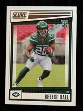 2022 Panini Score Football Breece Hall Rookie Card No. 330 NY Jets RB