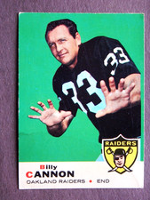 Billy Cannon #68 Topps 1969 Football Card (Oakland Raiders)*
