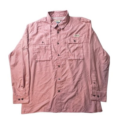 Magellan Fishing Shirt Mens XL Red Aransas Pass Fish Gear Relaxed Plaid L/S