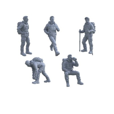 LYTR120003 1/120 Unpainted 3D Printed Model, Doll for Scene Matching 1set