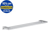 Hansgrohe AddStoris Bathroom Double Towel Rail Chrome Wall Mounted Modern 648mm
