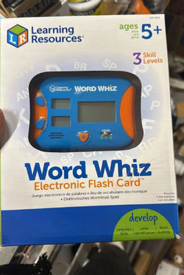 Word Whiz Electronic Flash Card Game Learning Resources Kids 5+