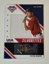 Panini 2020 Stars & Stripes Trevor Haskins Silhouettes Auto Patch #USJ-TH 16U