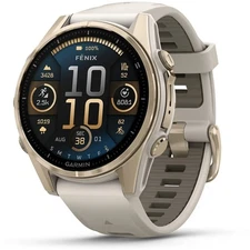 Garmin Fenix 8 43 mm, AMOLED, Sapphire, Soft Gold