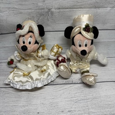 Victorian Christmas Minnie & Mickey Mouse Plush Disney Parks
