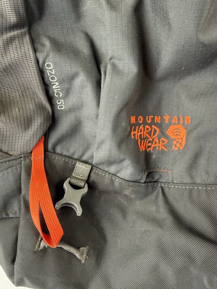 Mountain Hardwear Ozonic 50 Hiking Pack gray orange camping - Image 2 of 4