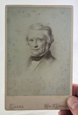 CABINET CARD PHOTO CHARLES BUNBURY~BOTANY/GEOLOGY/LYELL/EDEN UPTON EDDIS/SUFFOLK