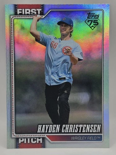 Topps 2026 Series 2 First Pitch Refractor #FP-15 Hayden Christensen Chicago Cubs