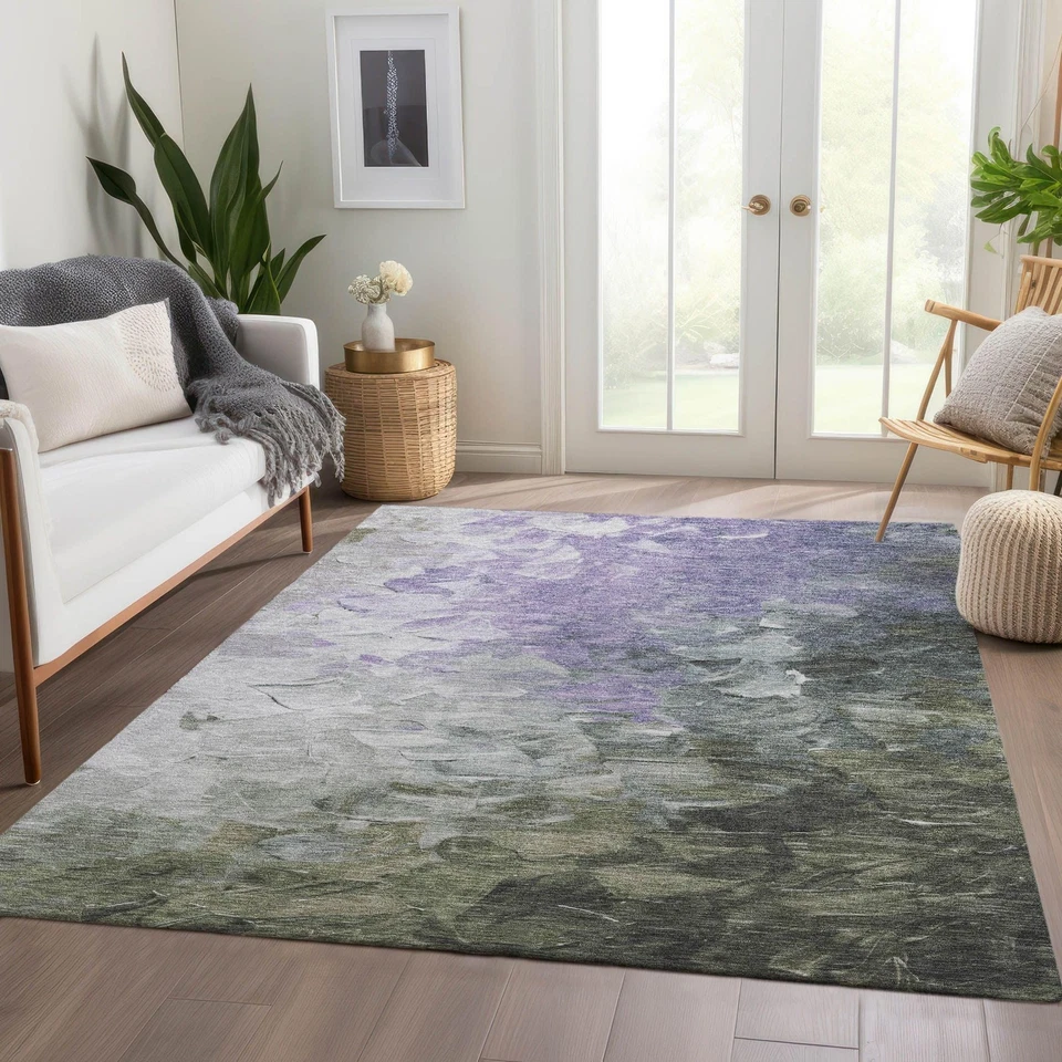Addison Rugs Chantille ACN1674 Lavender 3'x5' Indoor/Outdoor, Machine Washable-- - Image 4 of 4