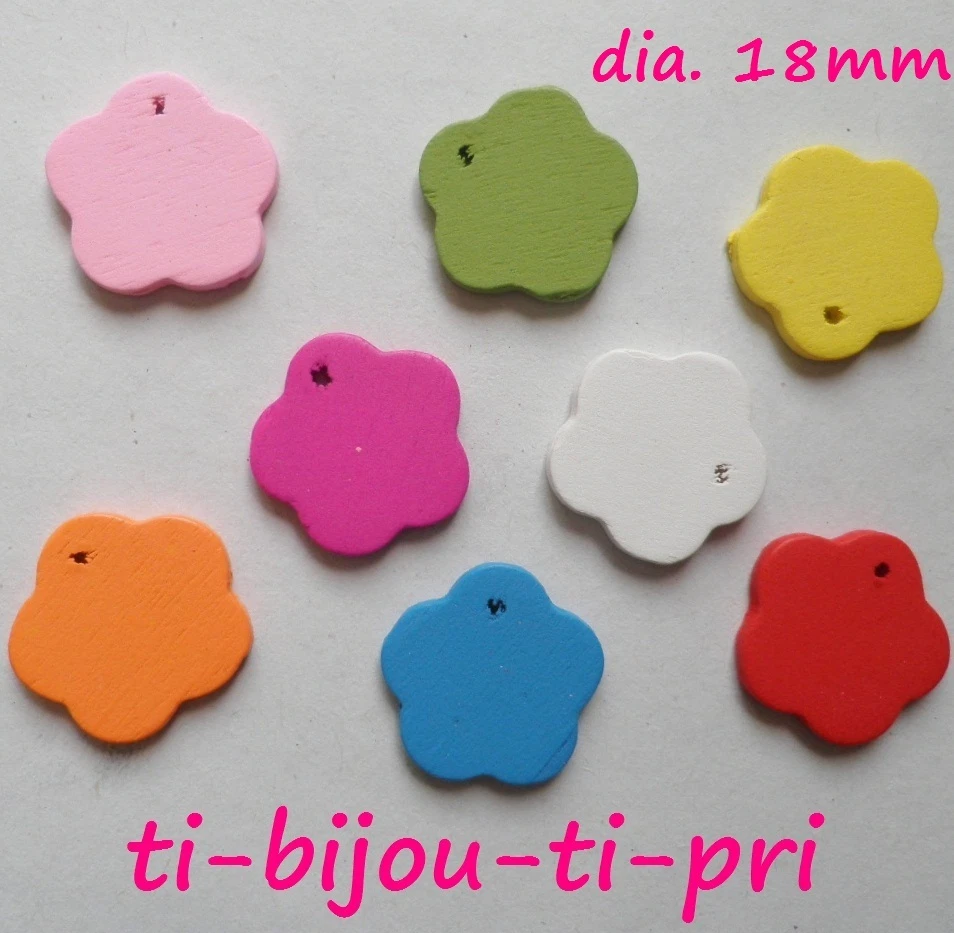 HJIAMA Perline Legno 400 Pezzi, Palline di Legno con Faccine, Perline Per Braccialetti, Dotati di Ago w Filo, Perline Colorate, Adatti Per Braccialetti, Collane, Artigianato