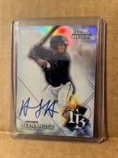 2021 BOWMAN STERLING REFRACTOR AUTO AUTOGRAPH HERIBERTO HERNANDEZ RC #92/150