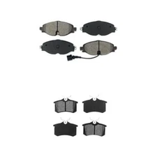 For 2015-2015 Volkswagen Golf SportWagen Front Rear Semi-Metallic Brake Pads Kit