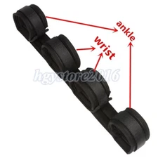 Leg Open Bar Wrist to Ankle Cuffs Bondage Restraints Straps Handcuffs for Couple