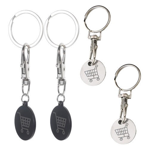 4PCS Trolley Token Key Ring Ornament Token Coin Keyring Small Trolley Token - Picture 12 of 12