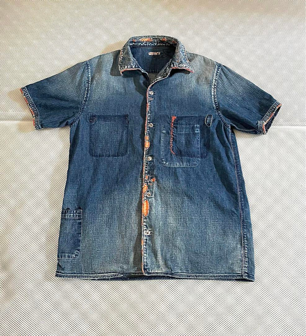 kapitl kauntry デニムシャツ