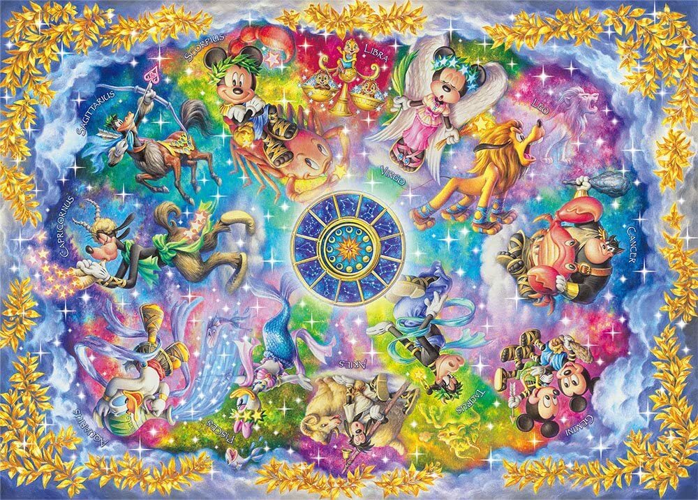 Tenyo Jigsaw Puzzle D-2000-621 Disney Zodiacal 2000 Pcs