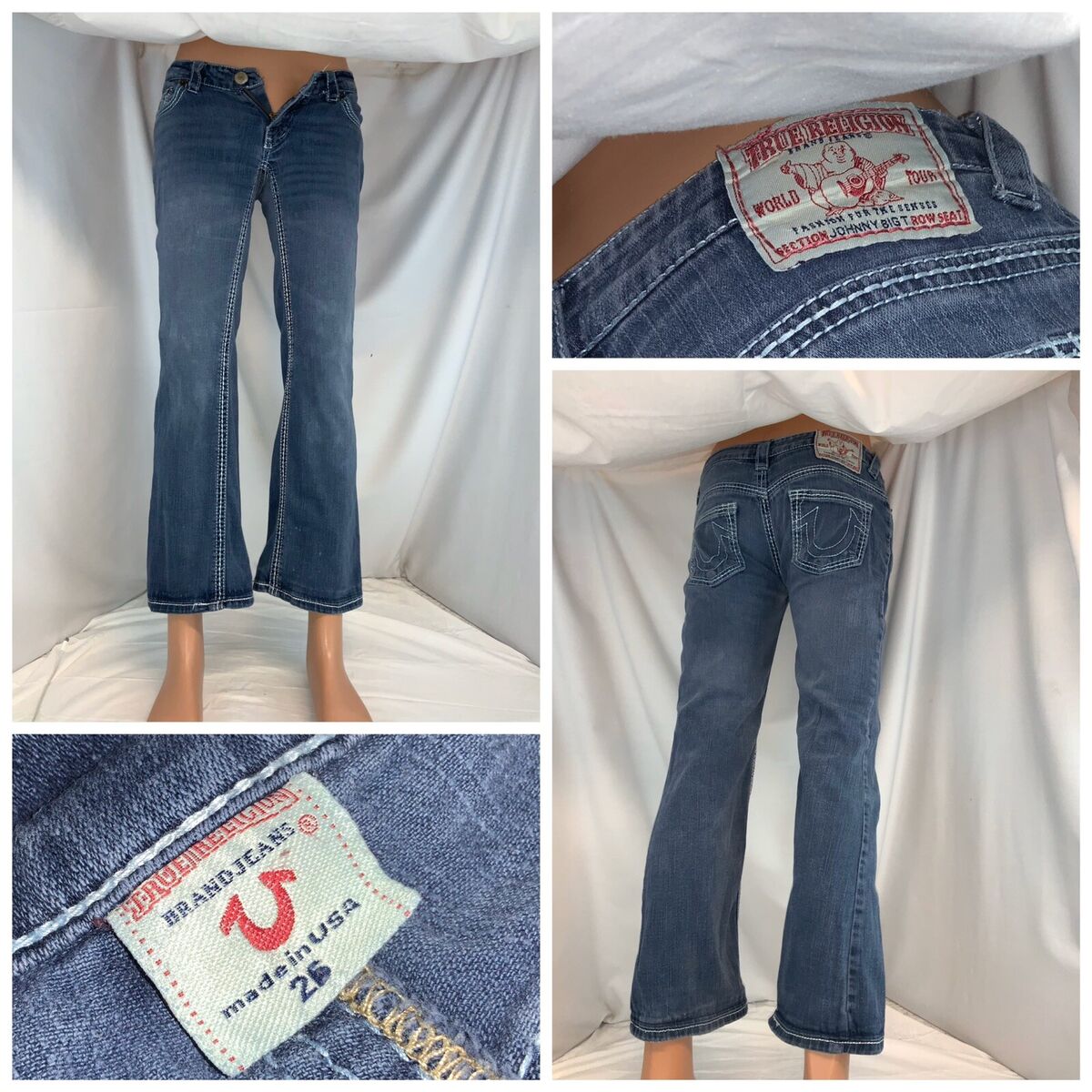 True Religion Jeans Sz 26 Johnny Big T Cotton Stretch True Religion Jeans Sz 26 Johnny Big T Cotton Stretch