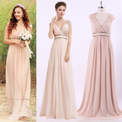 blush evening gown