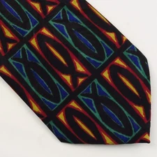 Appointed Apparel Black Red Yellow Green Blue Ichthys Fish 56"x3.75" Christian