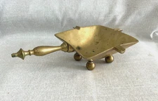Vintage Large Brass Footed Ashtray